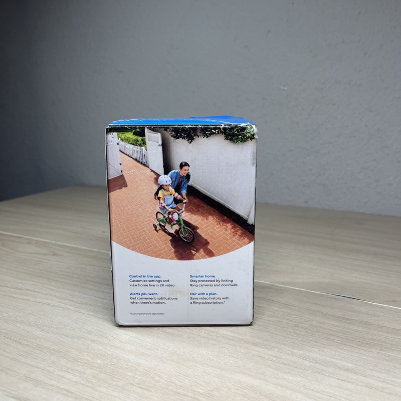 Ring Outdoor Cam Plus, Battery, Wide-Angle 2K Video, Newest model, New, White gallery
