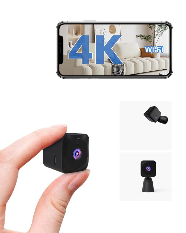 AOBOCAM 4K Mini Security Camera WiFi Wireless Indoor Home Pet Monitor Night Visi gallery