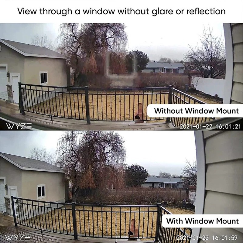 WYZE CAM WINDOW GLASS MOUNT for V4 V3 OG PRO TELPHOTO NO GLARE SHIPS TODAY V2 gallery