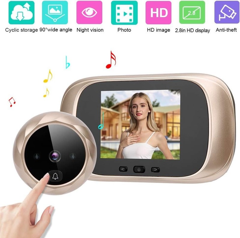 Door Peephole Camera 2.8" LCD Door Viewer Screen HD Smart Video Night Vision gallery