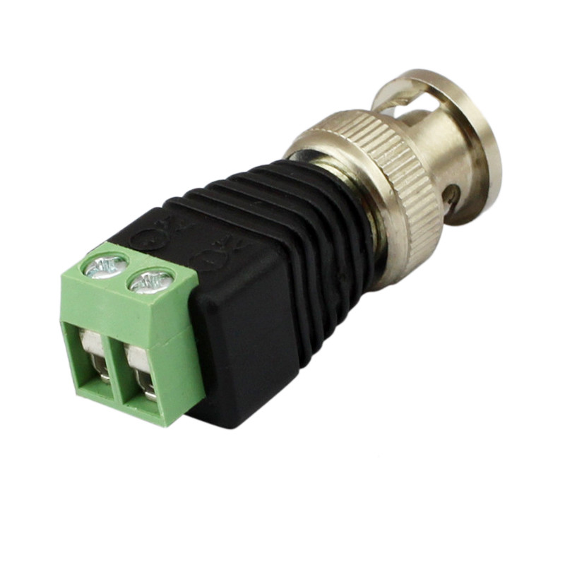 10Pcs Q9 Screw Terminal Camera Video BNC Male Balun Adapter Connector for CCTV gallery