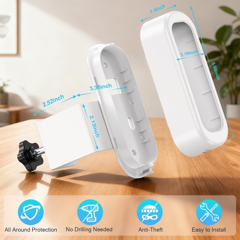 Anti-Theft Doorbell Mount with Arlo Video Doorbell 2K/HD (2nd Gen), No-Drill ... gallery
