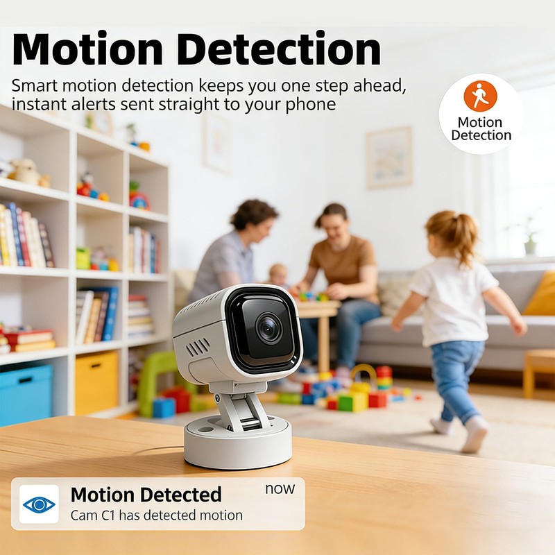 Upgraded 1080P Mini Camera, Wireless Indoor Security Camera for Home Office P... gallery