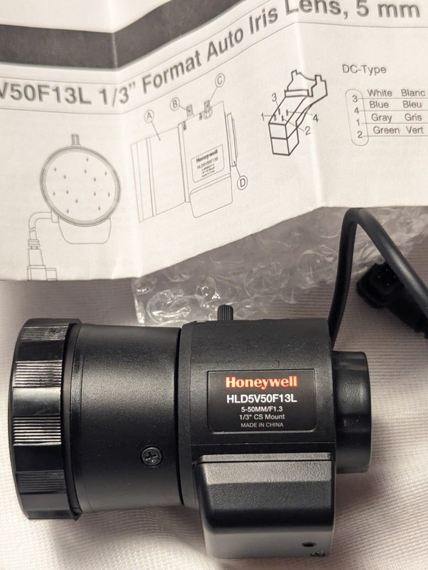 Honeywell HLD5V50F13L 5-50mm f/1.3 1/3" CS DC CCTV Lens – Long System Series gallery