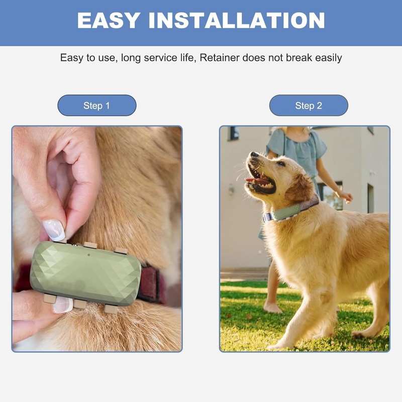 Rubber Attachment Clips for Pet Location Trackers Compatible with Tractive XL... gallery