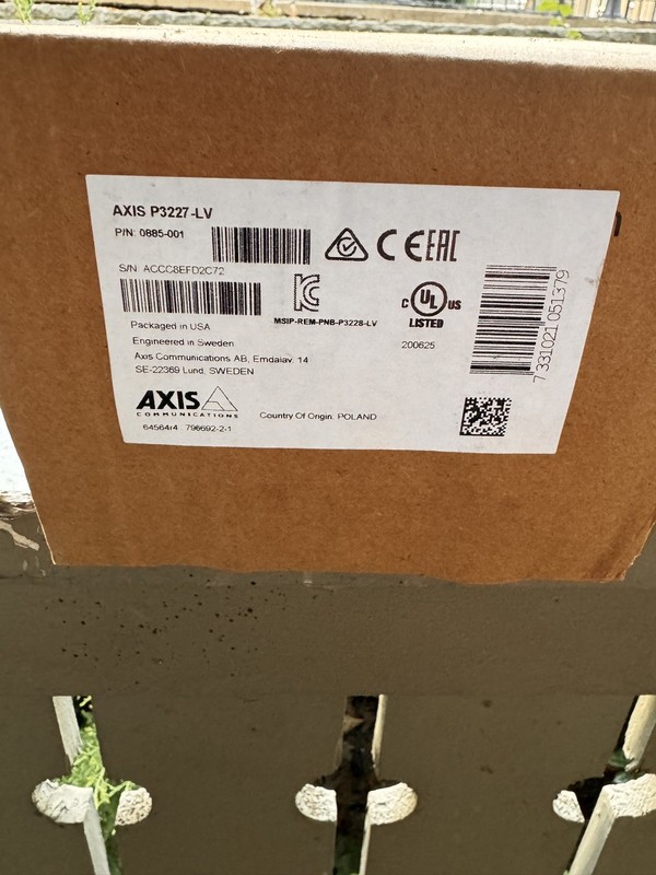 Axis P3227-LV 5MP 0885-001 IP Network Dome Camera with Night Vision gallery