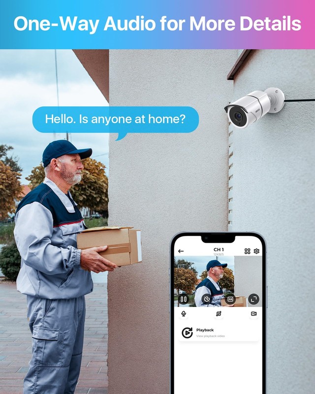 Camara De Seguridad Con Microfono Integrado Y Vision Nocturna Estilo Lujo gallery