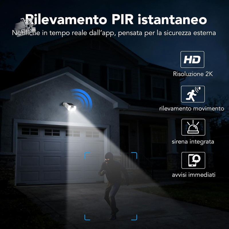 Outdoor Wi-Fi Camera Solar Panel Wireless Battery 2K Surveillance gallery