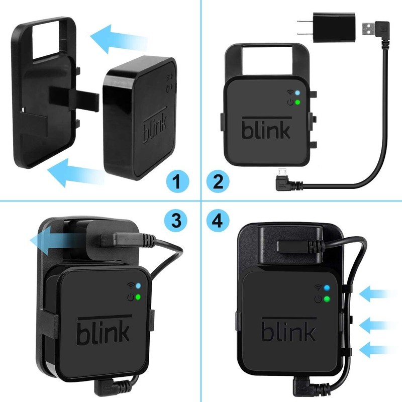 Blink Xt Xt2 Outdoor Indoor Camera Sync Module WiFi Hub Outlet Wall Mount Secure gallery