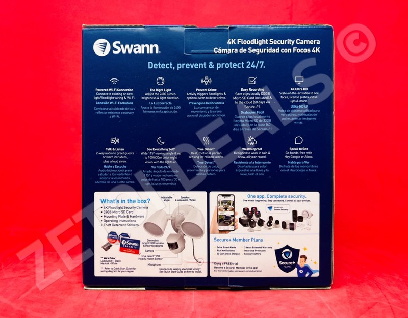 **BRAND NEW**Swann Wi-Fi 4K Floodlight Security Camera NightVision Motion Sensor gallery