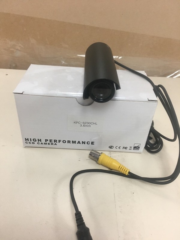 KT&C KPC-S230CHL 380TVL Outdoor Color Bullet Camera, 3.6mm Board Lens, Sunshield gallery