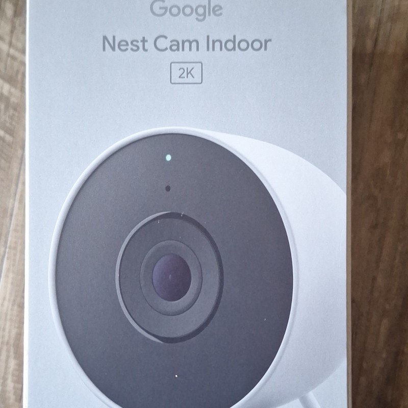 Google Nest Cam Indoor 2K 1440p Wired/Wi‑Fi Night Vision HDR 2‑Way Snow