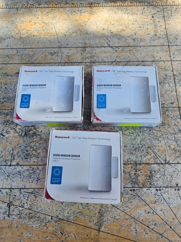3 Pieces Genuine Honeywell SIXCT Two-Way Wireless Door Window Sensor – New