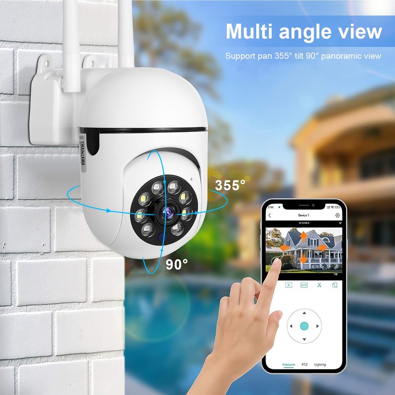 Wireless Wifi Security Camera System Outdoor Home 5G 1080P HD Night Vision Cam gallery