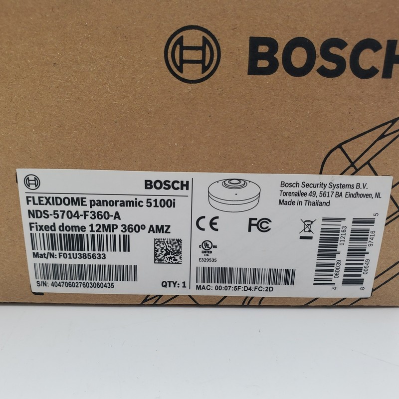 Bosch 5100i Flexidome Panoramic Dome Camera 12MP 360 Degree NDS-5704-F360-A gallery