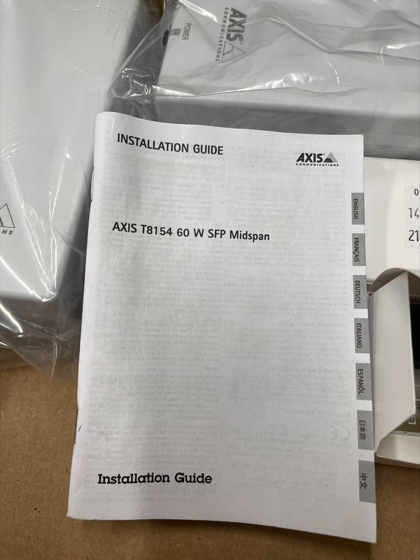 Axis T8154 60w PoE SFP Midspan. Compact, Plug-Play Media Converter W PoE gallery