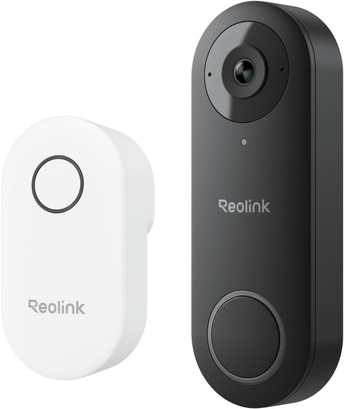 REOLINK Video Doorbell Wifi Camera – Wired 2K Outdoor, 5G&2.4G Wifi, 4:3 Wide Vi