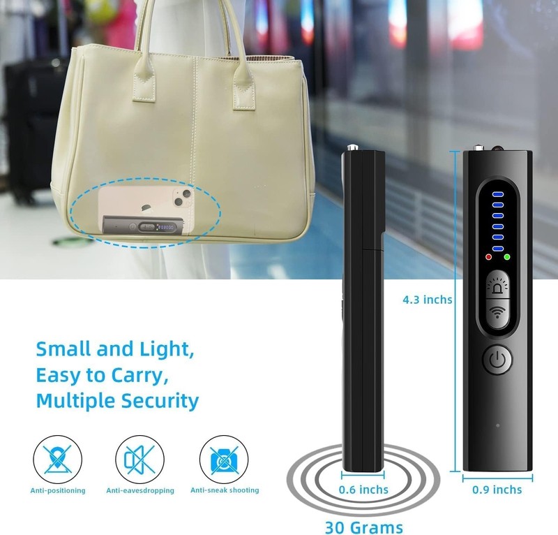 Compact GPS Tracker Detector & Hidden Camera Sweeper - Privacy Protection Tool gallery