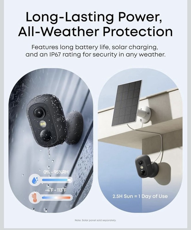 eufy eufyCam C35 4Cam Kit Wireless Indoor/Outdoor Security Camera Magnetic Mount gallery