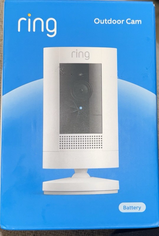 Ring Stick Up Cam Outdoor Wireless Security Camera – White