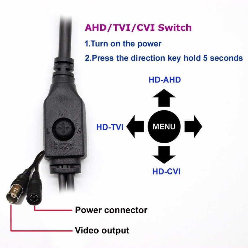 HD 1080P 2mp 1/2.9" AHD TVI CVI 3in1 CCTV Camera Module CMOS PCB board UTC +lens gallery