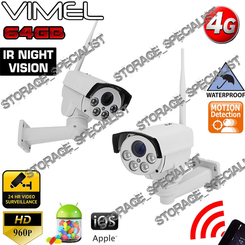 4G Security Camera PTZ Zoom Farm Home Wireless GSM Alarm Remote View Phone 3G