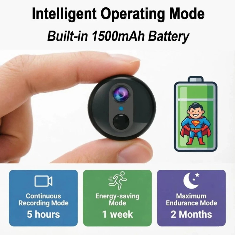 4G LTE Mini Security Camera, 4K HD, Night Vision, 60-Day Standby, No Wi-Fi gallery
