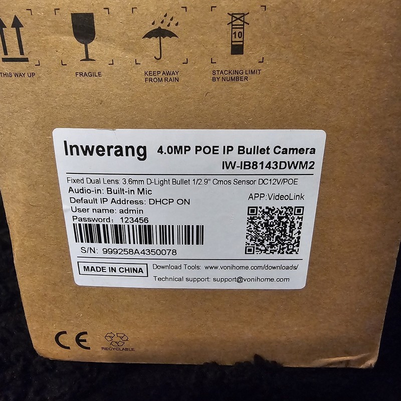 Inwerang Hd Camera 4.0MP Poe Ip Bullet Camera, IW-IB8143DWM2 gallery
