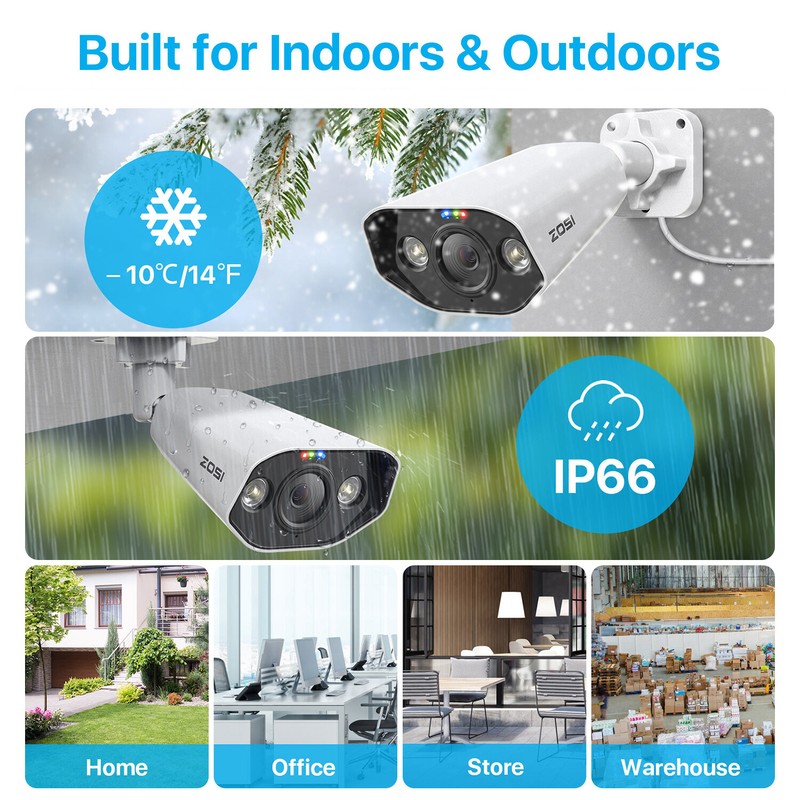 ZOSI 16CH 4K NVR 8MP POE Security Camera System 4TB Color Night Vision AI Motion gallery