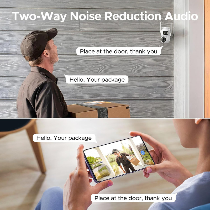 4MP Dual Lens Home Security Camera System Wireless, Security Cameras Wireless Ou gallery