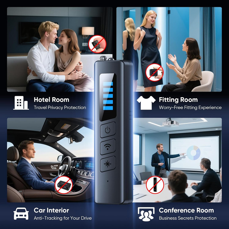 Hidden camera detector travel security tool is suitable for protecting privacy gallery