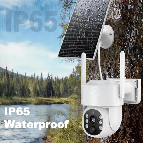 4G LTE Cellular Solar Security Camera Wireless Outdoor, No WiFi Solar White gallery
