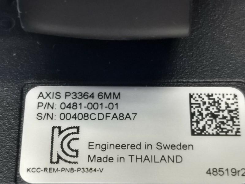 Axis P3364 6mm Megapixel Dome Indoor POE Network IP Security Camera 1280x960 gallery
