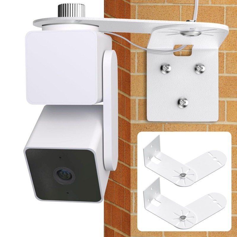 2pack Metal Corner Wall Mount Bracket For Wyze Cam Pan V3/v2 Wyze Cam V4/v3/v2 M