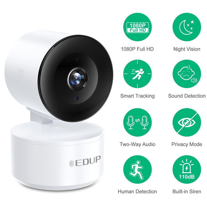 WiFi Security IP Camera Indoor 1080P Pan Tilt Night Vision Audio Mobile Remote gallery