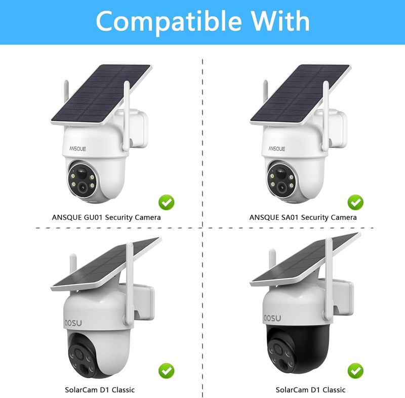 Gutter Mount for AOSU Solar Security Cameras Outdoor WirelessSolarCam D1 Clas... gallery