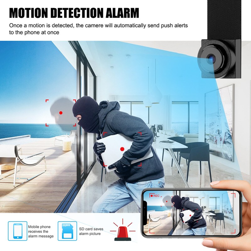 HD 1080P Mini Wifi Camera DIY Pinhole Security Motion Detection DVR 2000mAh 32G gallery
