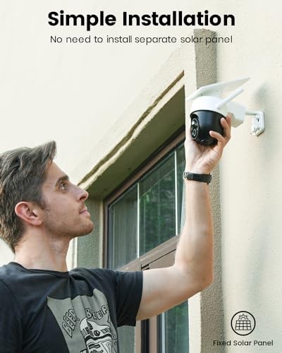 Solar Camera Security Outdoor - 100% Wire-Free Security Cameras 1 Pack gallery