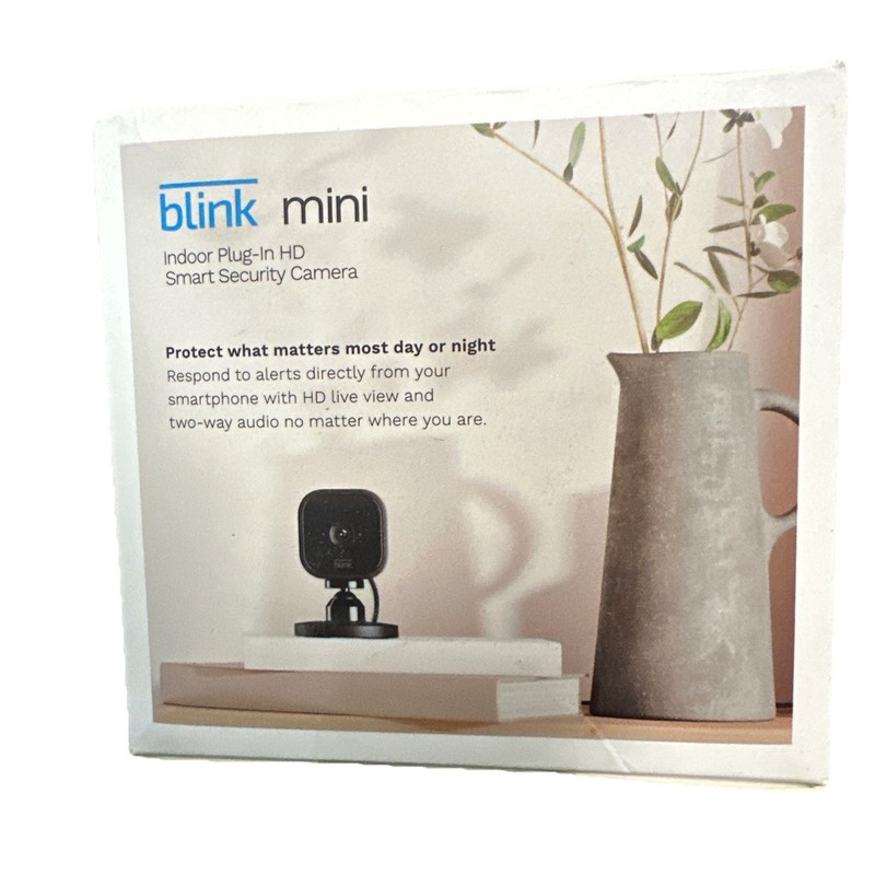 💪Blink Mini Indoor Plug-in HD Smart Security Camera WiFi Alexa NightVision Blk gallery