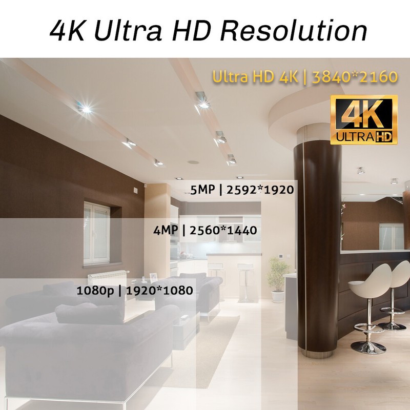 16 Channel NVR 16 X 4K Outdoor Indoor Microphone Turret Security Camera System gallery