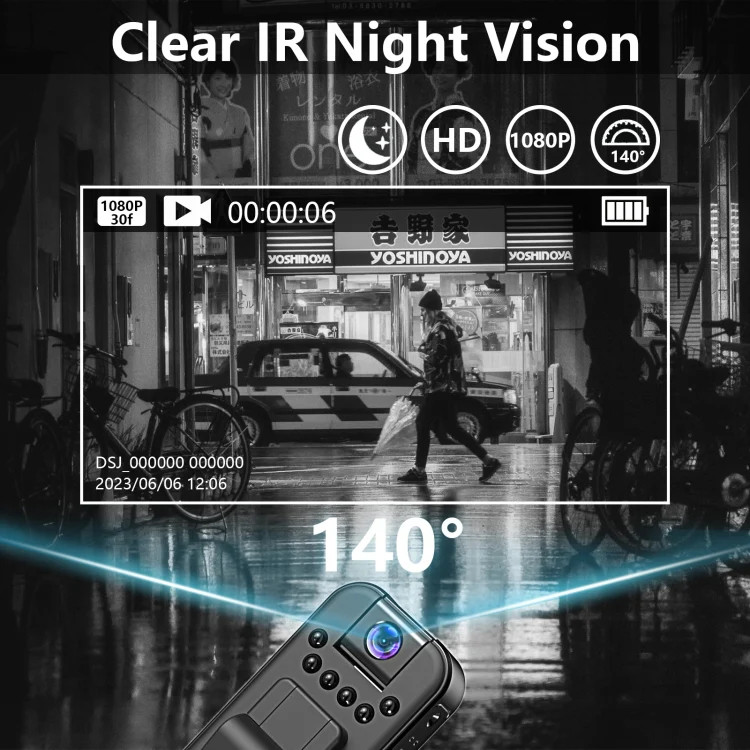 L7 WiFi 1080P HD Night Vision Camera Outdoor Sports Conference Video Recording C gallery