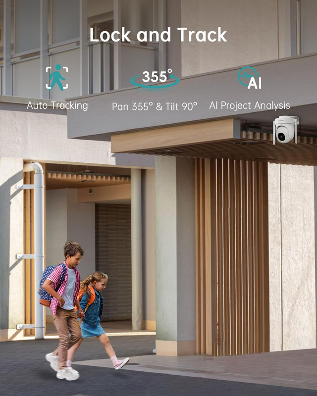 5G/2.4G Outdoor Wifi 360° Home Security Wireless Wired Weatherproof Camera gallery