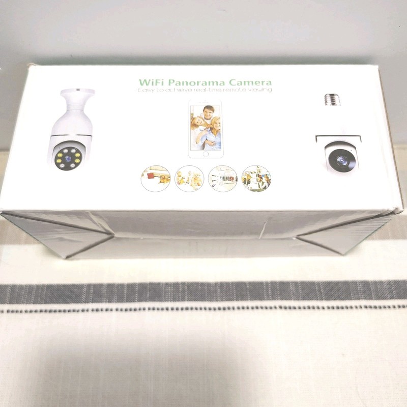 Wi-Fi Smart Camera, Install Bulb, Control With Their App, NEW, Panoramic Views gallery