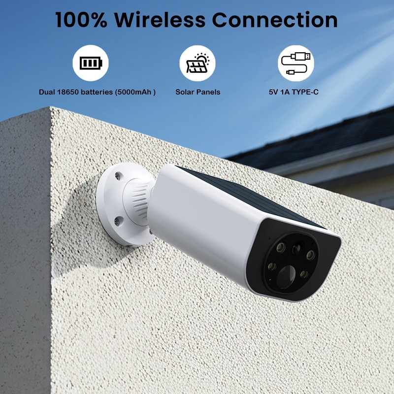 Wansview 2K 3MP Wireless Solar Security Camera System WiFi Smart Home Outdoor gallery