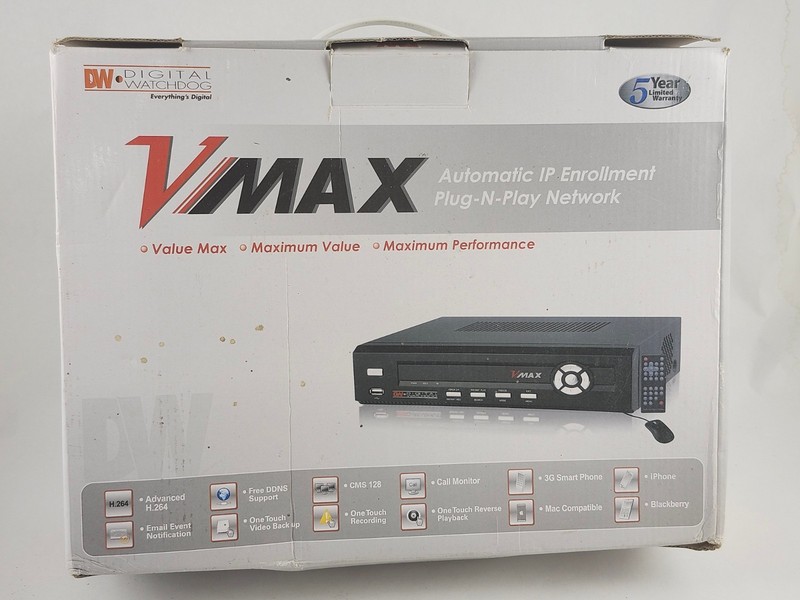 Digital Watchdog DW-VMAX4 4-Channel Digital Video Recorder 500GB +2 CAMERAS gallery