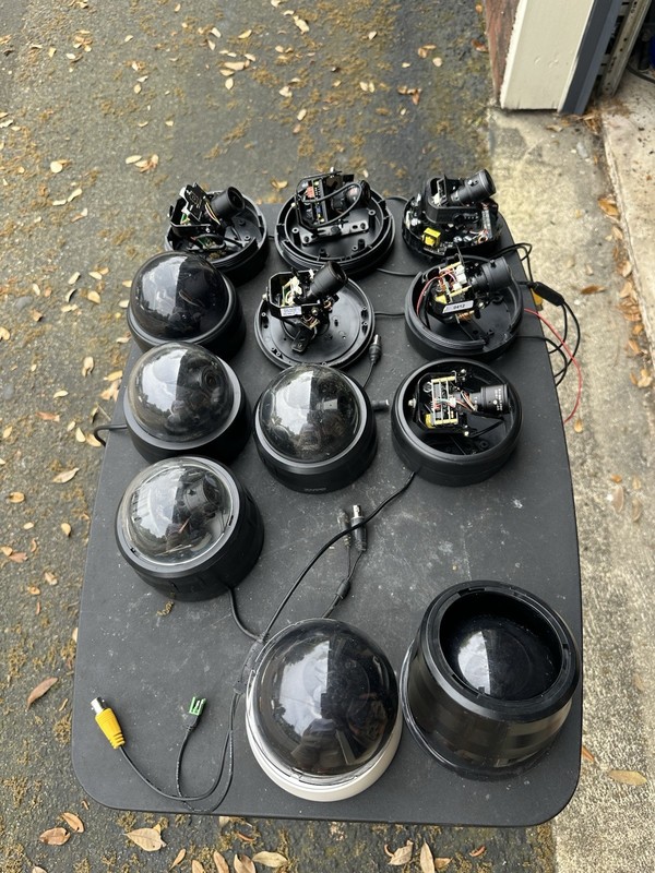 Set Of 10 Different Security Cameras