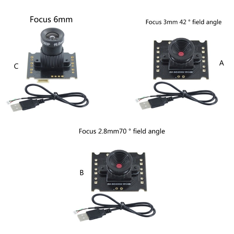 OV9726 Camera Module Board 1MP 3/2.8/6mm Focal-length Manual-focus Lens Board gallery