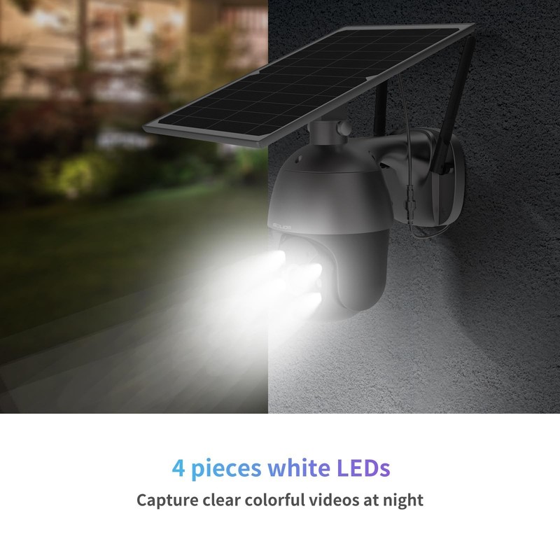 Solar Powered 3G/4G LTE Security Camera - 1080p Night Vision, Pan Tilt 360°, 2-W gallery
