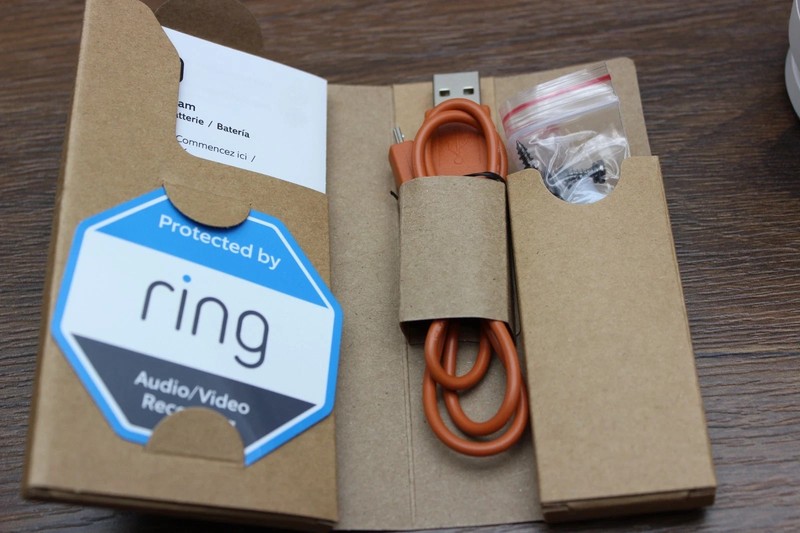 4 Ring Stick Up Cam Outdoor Wireless Security Camera - White gallery