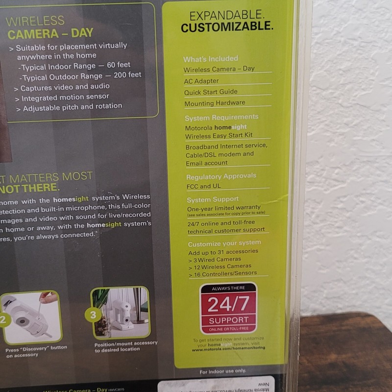 Motorola Camera Homesight HMVC3075 Wireless Day Time for Homesight System gallery